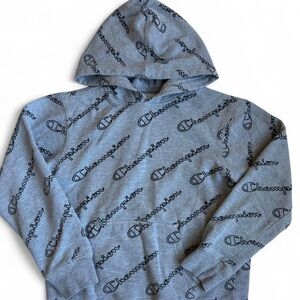 Unisex Boys Classic Gray Champion 
Pullover Hoodie Sweater Size Medium